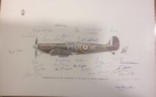 Spitfire p9386 signed for sale  UK