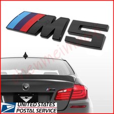 Usado, Ajuste para BMW M5 preto brilhante estilo emblema porta-malas traseiro adesivo M 3D comprar usado  Enviando para Brazil