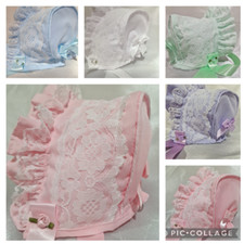 Chapéu boné DREAM BABY GIRLS 0-5 ANOS verão romano algodão renda e rosas babado comprar usado  Enviando para Brazil