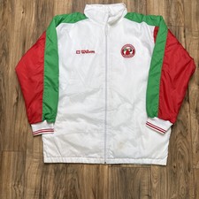Jaqueta Deportivo Azogues "Los Guacamayos" (The Macaws) branca Wilson com zíper comprar usado  Enviando para Brazil
