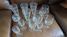 Vintage etched wine for sale  Rock Hill