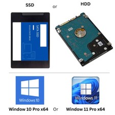 Usado, 256 GB SSD 2.5" disco rígido SATA com Win 11 Pro computador notebook pré-instalado comprar usado  Enviando para Brazil