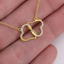 Pingente de coração duplo feminino de moissanita corte redondo folheado a ouro amarelo 14K 0,50 quilates comprar usado Pingente de coração duplo feminino de moissanita corte redondo folheado a ouro amarelo 14K 0,50 quilates comprar usado  Enviando para Brazil