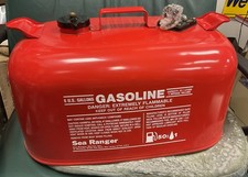 Usado, NOVO VINTAGE 6 GALÕES motor de popa metal TANQUE DE COMBUSTÍVEL GÁS LATA Sea Ranger barco vermelho marinho comprar usado  Enviando para Brazil