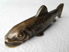 Vintage brass salmon for sale  PLYMOUTH