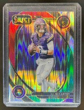 2024 Select J.J. McCarthy Club Green Red Shock Prizm Rookie RC #246 Vikings comprar usado  Enviando para Brazil
