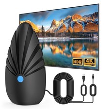 Antena de TV NOGYZO para Smart TV antena digital interna/externa 900+ milhas - preta comprar usado  Enviando para Brazil