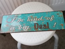 Metal sign plaque for sale  UK