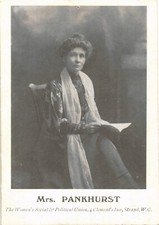 Usado, Suffragette Mrs Pankhurst. União Social e Política Feminina. comprar usado  Enviando para Brazil