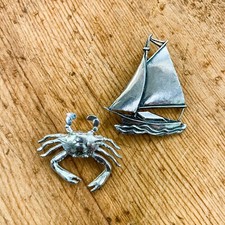 Sailboat crab pewter for sale  Columbia