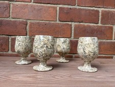 Fossil stone goblets for sale  DERBY