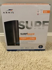 Combo router módem Wi-Fi 6 cables ARRIS SURFboard G34 DOCSIS 3.1 AX3000 segunda mano Combo router módem Wi-Fi 6 cables ARRIS SURFboard G34 DOCSIS 3.1 AX3000 segunda mano  Embacar hacia Mexico