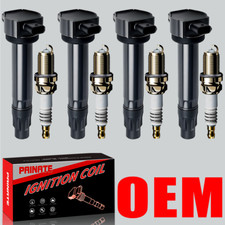 Bobina de ignição 4X OEM e 4X velas de ignição de irídio para Dodge Jeep Chrysler 2.4L UF557 comprar usado  Enviando para Brazil