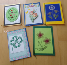 Grußkarten floralen motiven gebraucht kaufen  Auenwald