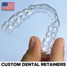 Conjunto de retentores dentários ortodônticos ajuste personalizado~superior e inferior~LABORATÓRIO DENTÁRIO FEITO NOS EUA comprar usado  Enviando para Brazil