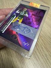 Aaron Rodgers 1/1 autografado 2022 Panini Illusions futebol roxo 1 de 1 autografado #33 comprar usado  Enviando para Brazil