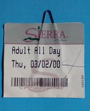 tahoe ski lift ticket for sale  Lovettsville