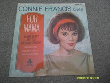 CONNIE FRANCIS Sings For Mama  1965  MGM    superb EX+ comprar usado  Enviando para Brazil