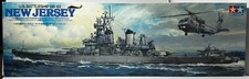 Tamiya #7305 navio de guerra escala 1/350 USS New Jersey BB-62 com deck de madeira, foto-grav comprar usado  Enviando para Brazil