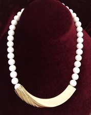cream enamel white necklace for sale cream enamel white necklace for sale Panorama City