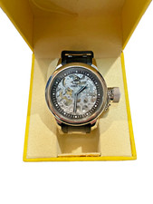 Relógio masculino Invicta Quinotauro russo mergulhador esqueleto mecânico prata USADO 1088 comprar usado  Enviando para Brazil