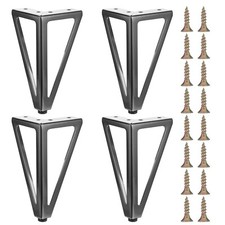 MAQUITA 4 peças 6 polegadas pernas de móveis de metal maciço, móveis pretos resistentes P... comprar usado  Enviando para Brazil