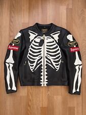 (Tamanho P) Jaqueta de Couro Supreme Vanson Bones, Outono Inverno 2017, 100% Autêntica! comprar usado  Enviando para Brazil