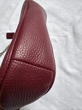 Bolsa corrente Coach marrom pequena couro pebbled usada 1 vez ❤️, usado comprar usado  Enviando para Brazil