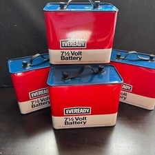 Usado, 4 baterias Eveready vintage de 7 1/2 volts na caixa original #715 comprar usado  Enviando para Brazil