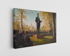 Abraham lincoln canvas for sale  Houston