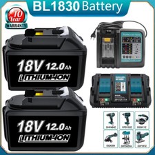 2x akumulator 12.0Ah do Makita 18V BL1830B BL1850B BL1860B 12000mAh / ładowarka DHL na sprzedaż  Wysyłka do Poland