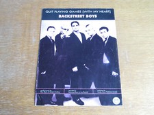 BACKSTREET BOYS - QUIT PLAYING GAMES - ORIGINAL SHEET MUSIC (G) comprar usado  Enviando para Brazil