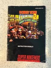 Donkey Kong Country 2 Super Nintendo SNES livreto de instruções somente manual **LEIA comprar usado Donkey Kong Country 2 Super Nintendo SNES livreto de instruções somente manual **LEIA comprar usado  Enviando para Brazil