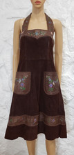 Usado, Vestido Avental Vintage 1970 CHAR México Couro Pintado à Mão Hippie Woodstock comprar usado Usado, Vestido Avental Vintage 1970 CHAR México Couro Pintado à Mão Hippie Woodstock comprar usado  Enviando para Brazil