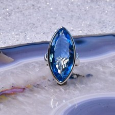 Blau topas ring gebraucht kaufen  Berlin