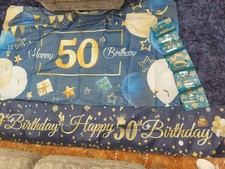50th birthday banner for sale  WILLENHALL