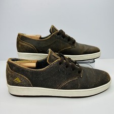 Tênis de skate Emerica The Romero masculino com cadarço tamanho 7 couro marrom comprar usado  Enviando para Brazil
