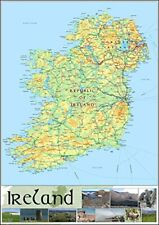Ireland wall map for sale  COALVILLE