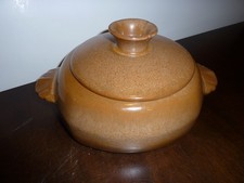 Usado, Panela/caçarola de feijão marrom coberta Frankoma 5V Plainsman comprar usado  Enviando para Brazil