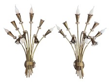 Coppia applique floreali usato  Roma