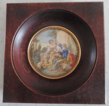 Ancienne peinture miniature d'occasion  Saint-Loubès