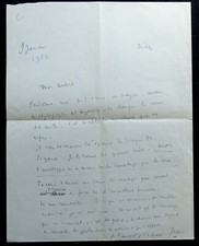 Jean cocteau autographe d'occasion  Coulans-sur-Gée