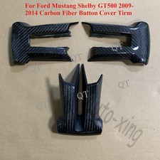 Tampa de botão de fibra de carbono real firme para Ford Mustang Shelby GT500 substituir 2009+ comprar usado  Enviando para Brazil
