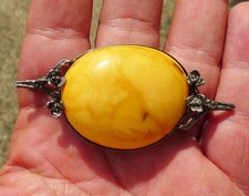 Broche argent cabochon d'occasion  Sarzeau
