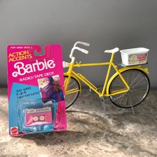 BARBIE Yellow Ten Speed Bike e BARBIE Rádio/Tape Deck 1973,1989 Vintage comprar usado  Enviando para Brazil