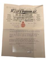 1920 billhead chapman for sale  NEWTOWN