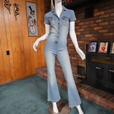 Usado, Macacão jeans vintage anos 90 ou 70 Candies denim hiphugger fundo de sino Kick Flares P/M comprar usado  Enviando para Brazil