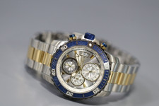 Invicta masculino s 23994 Pro Diver cronógrafo Ss e 18K Gp Ss mostrador tom prata comprar usado  Enviando para Brazil