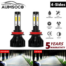 Kit de substituição de lâmpadas super brilhantes para faróis de LED H11 4 lados feixe alto/baixo 6000K comprar usado  Enviando para Brazil