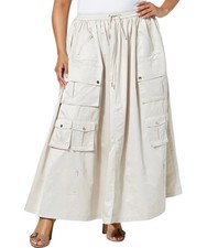 Saia Maxi Cargo C Wonder por Christian Siriano Runway Cetim Moonbeam comprar usado  Enviando para Brazil